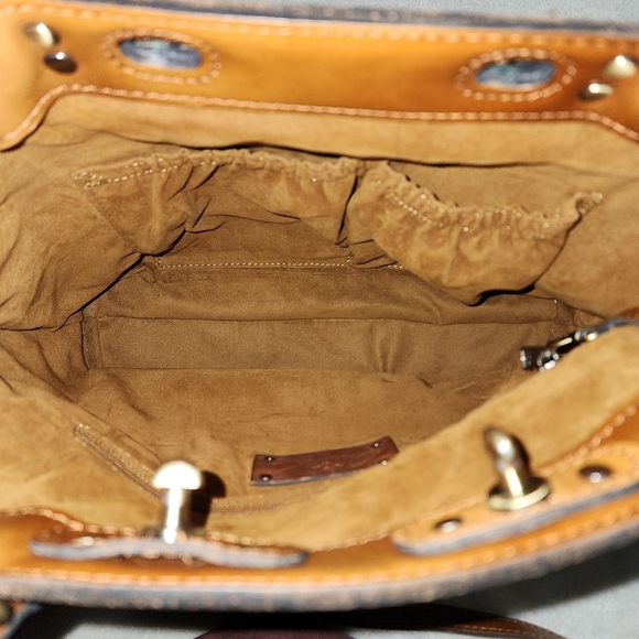 Patrisha Nash Leather Floral Rainforest P828430 Crossbody Purse - Picture 6 of 16